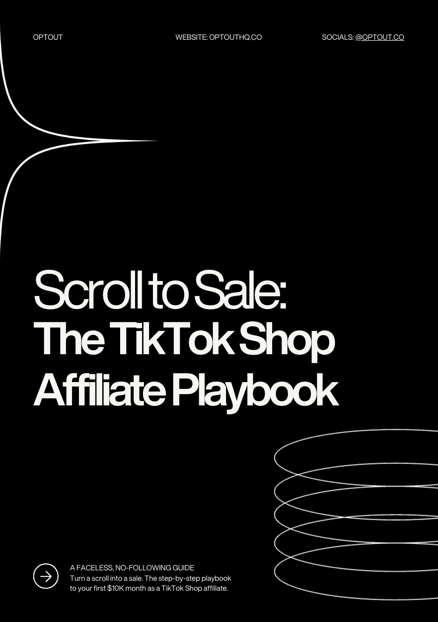 Scroll to Sale: The TikTok Shop Affiliate Playbook